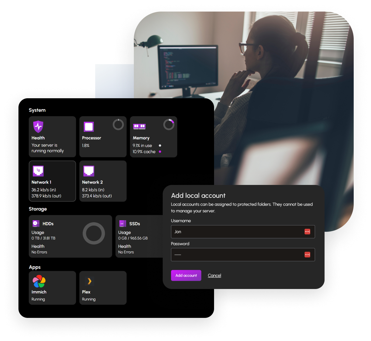 Content management in HexOS